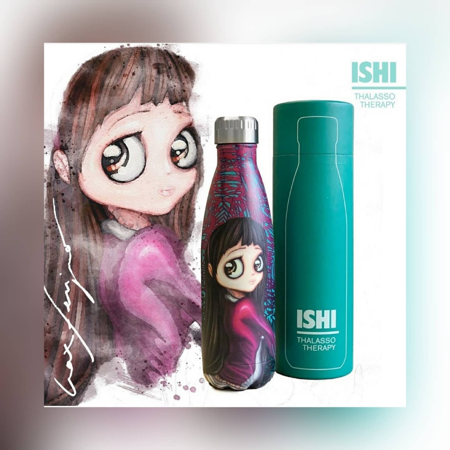 Borraccia Termica ISHI Limited Edition Thalasso Therapy - Design by Max Ferrigno