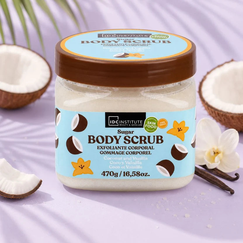 Scrub corpo allo zucchero Cocco e Vaniglia IDC Institute 450 g - immagine 2